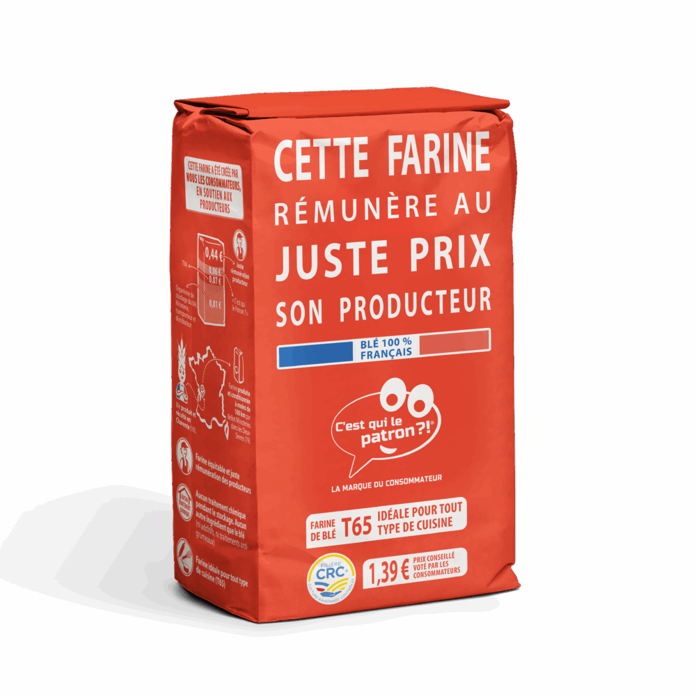 C'est-qui-le-Patron ?! sachet farine 1kg CRC